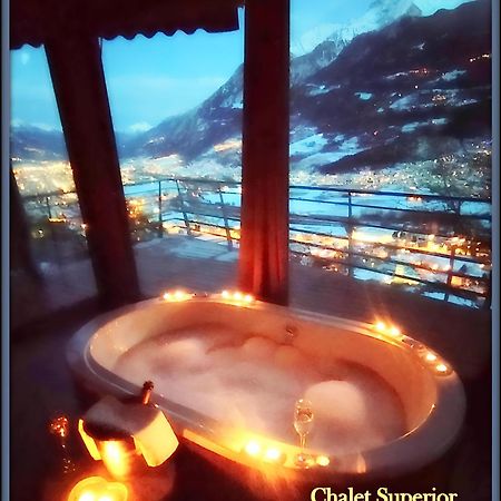 Chalet Con Jacuzzi Vista Montagne Aosta Szoba fotó