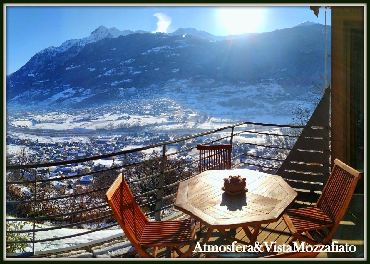 Chalet Con Jacuzzi Vista Montagne Aosta Kültér fotó