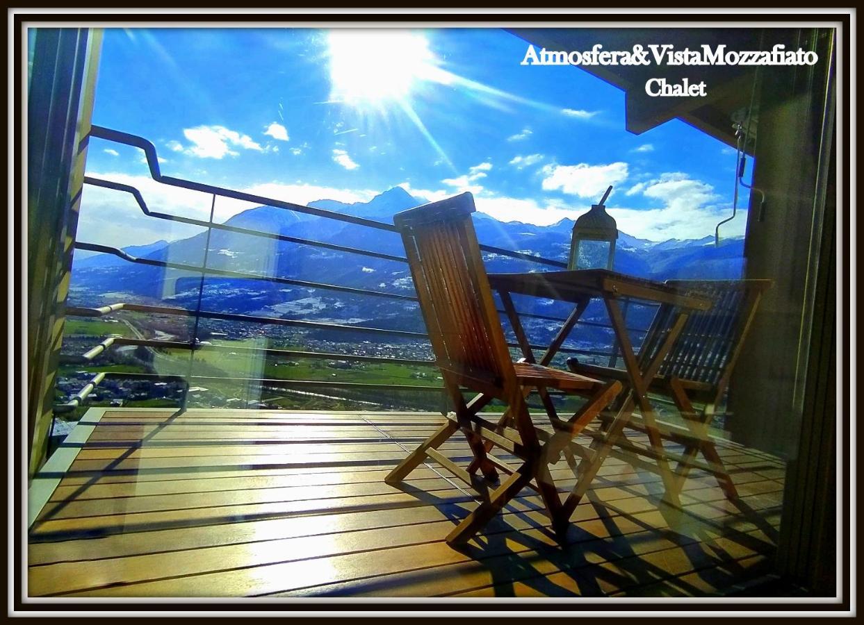 Chalet Con Jacuzzi Vista Montagne Aosta Kültér fotó