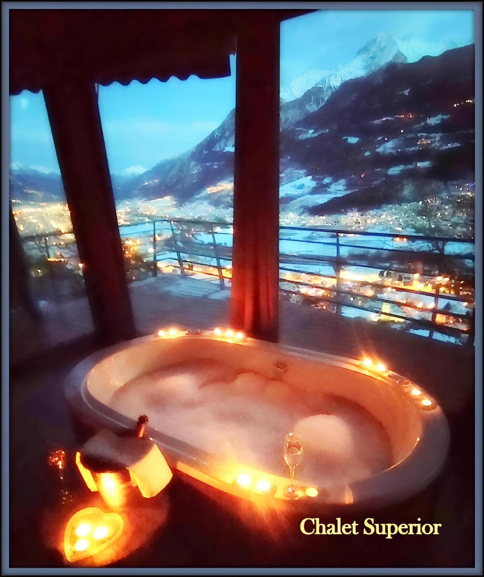 Chalet Con Jacuzzi Vista Montagne Aosta Szoba fotó